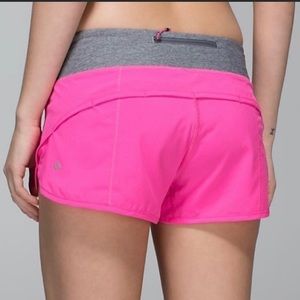 Lululemon speed up shorts 2” inseam, size 6